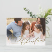 モダンエレガント金ゴールド台本 シーズンカード (スタンド正面)