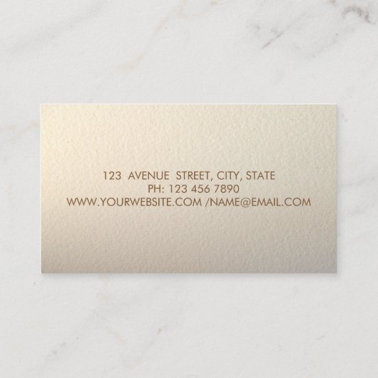 モダンエレガント金ゴールド紙吹雪、ハイヒール 名刺 (裏面)