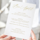 モダンエレガント金ゴールド結婚書のメニュー メニュー<br><div class="desc">モダンとエレガント金ゴールドのメ結婚ニュー：このロマンチックなメ結婚ニューは書エレガント道とラインを備えている。</div>