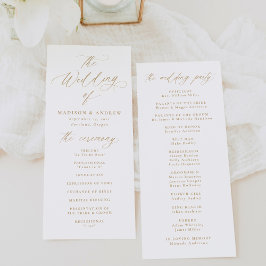 モダンエレガント金ゴールド結婚書 プログラム