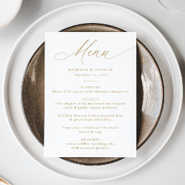 モダンエレガント金ゴールド結婚書 メニュー