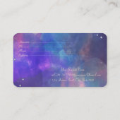 モダンエレガント金ゴールド絵を描紙吹雪 割引カード (裏面)