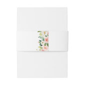 モダンエレガント金ゴールド赤面ピンクフローラ結婚ズ 招待状ベリーバンド (裏面例)