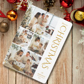 モダンエレガント金ゴールド4枚の写真コラージュ シーズンカード