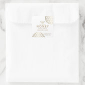 モダンエレガント金ゴールド スクエアシール (バッグ)