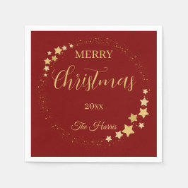 モダンエレガント金ゴールド スタンダードカクテルナプキン