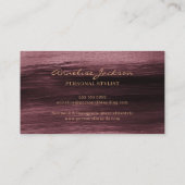 モダンエレガント金ゴールド 名刺 (裏面)