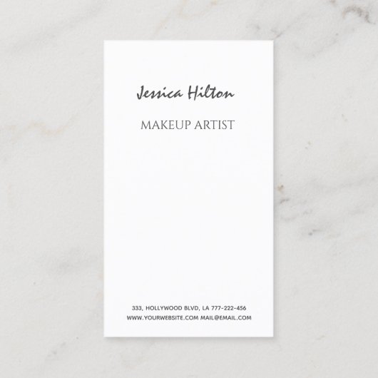 モダンエレガント金ゴールド 名刺 (裏面)