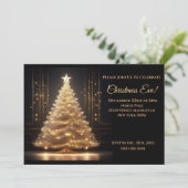 モダンエレガント金ゴールド 招待状 (スタンド正面)