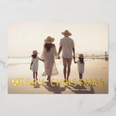 モダンエレガント金ゴールド 箔シーズンカード (正面)