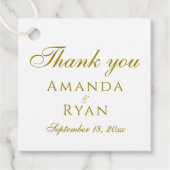 モダンエレガント金結婚本 フェイバータグ (正面)