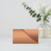 モダンエレガント銅エンボス企業の業 名刺 (スタンド正面)