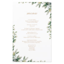 モダンエレガント離れユ結婚ーカリのメニュー