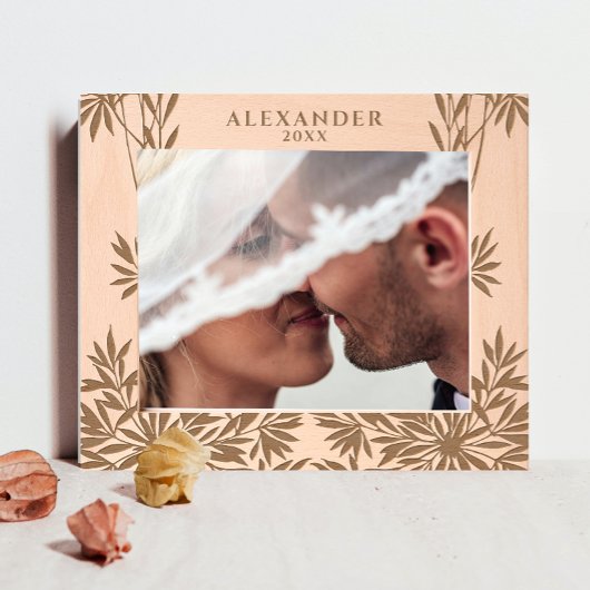 モダンエレガント離れ木製レーザー彫刻 レーザー彫刻フレーム