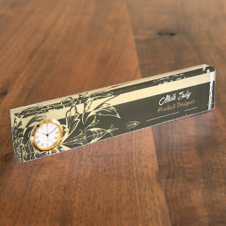 モダンエレガント離れ製品デザイナー デスクネームプレート