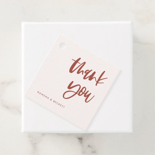 モダンエレガント雪結婚桃色 フェイバータグ (インサイチュ)