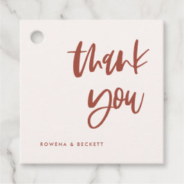 モダンエレガント雪結婚桃色 フェイバータグ