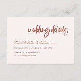 モダンエレガント雪結婚詳細 エンクロージャーカード