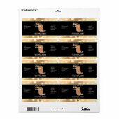 モダンエレガント頭髪血清ラベル ラベル (フルシート)