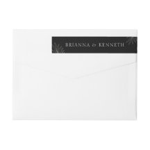 モダンエレガント黒結婚板