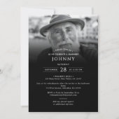 モダンエレガント2写真葬儀・供養 招待状 (正面)