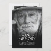 モダンエレガント2写真葬儀・供養 招待状 (裏面)