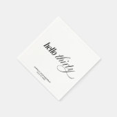 モダンエレガント30歳の誕生日パーティー スタンダードカクテルナプキン (角)