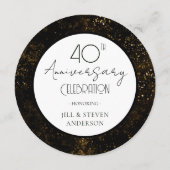 モダンエレガント40周年結婚の脚本 メニュー (裏面)