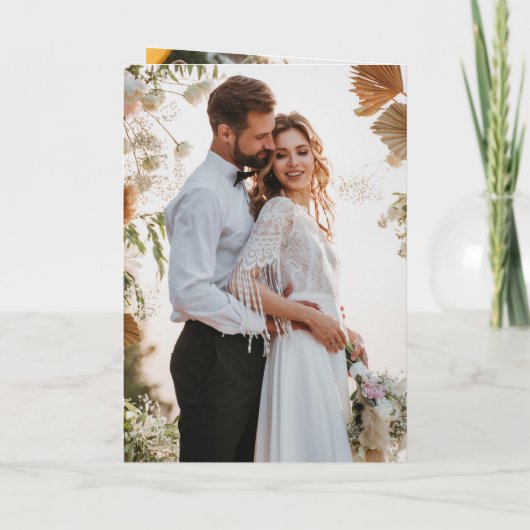 モダンエレガント7 – 写結婚真 サンキューカード (裏面)