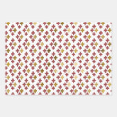 モダンエレガント |クリスマス・ホリデー・ドードレス ラッピングペーパーシート (正面3)