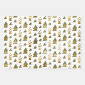 モダンエレガント |クリスマス・ホリデー・ドードレス ラッピングペーパーシート (正面2)