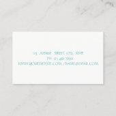 モダンエレガント,シンプル，キラキラ輝く唇，メイクアップアーティスト 名刺 (裏面)