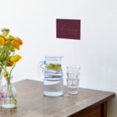 モダンエレガント パープルとゴールドの箔押し予約サイン 箔ポスター (レイダウン (キッチン))