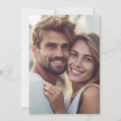 モダンエレガント フォトモノグラム ウェディング 招待状 (正面)