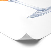 モダンエレガント |ブライダルミモサバー標識 ポスター (角)