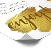 モダンエレガント ブライダル ブランシュ ミモザ バー サイン (角)