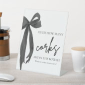 モダンエレガント ブラックボウ ゲスハウメニークルスグーム 台座サイン (インサイチュ)