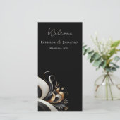 モダンエレガント ブラック＆ゴールド (スタンド正面)