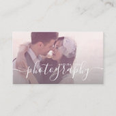 モダンエレガント ミニマル & シンプル 写真 名刺 (正面)