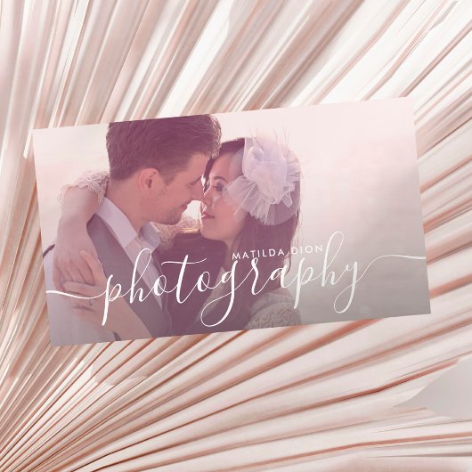 モダンエレガント ミニマル & シンプル 写真 名刺