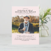 モダンエレガント ライフセレブレーション 葬儀 フォトI 招待状 (スタンド正面)