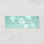 モダンエレガント《写真》ぼけ味フェイク,金ゴールド スキニー名刺 (裏面)