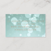 モダンエレガント《写真》ぼけ味フェイク,金ゴールド 名刺 (裏面)