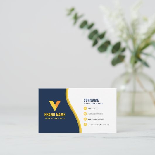 モダンエレガント 名刺 (スタンド正面)