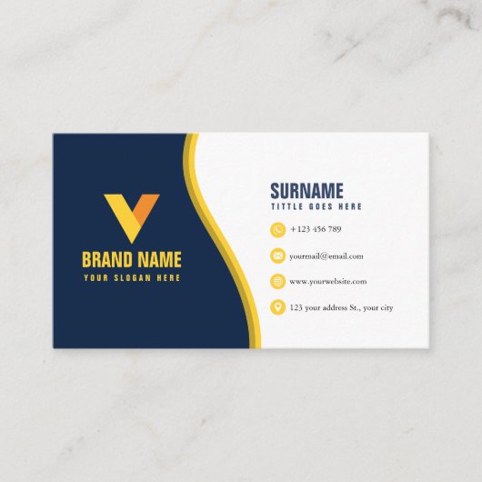 モダンエレガント 名刺 (正面)