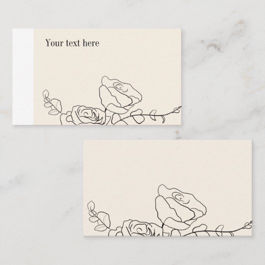 モダンエレガント 名刺 (正面/裏面)