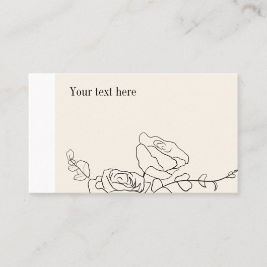 モダンエレガント 名刺 (正面)