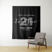 モダンエレガント 21歳の誕生日 タペストリー (インサイチュ)