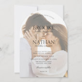 モダンエレガントArch写真結婚の 招待状 (正面)