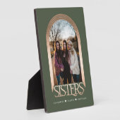 モダンエレガントArch Frame Sisters Photo Keepsake フォトプラーク (側面)